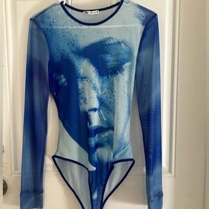 Zara Print Long Sleeve Bodysuit